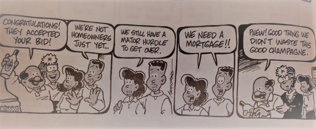 comic strip about getting a mortgage